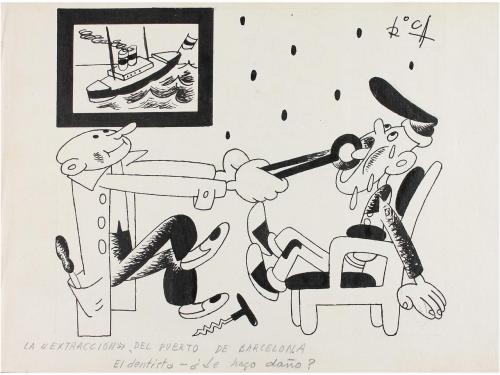 1950 ca. ORIGINAL ARTÍSTICO. (HUMOR). ROCA MARISTANY, ANTONI