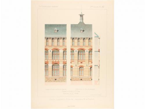 1885-1887. REVISTA. (ARQUITECTURA). PLANAT, P.:. LA CONSTRUC