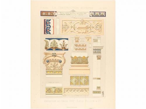 1885-1887. REVISTA. (ARQUITECTURA). PLANAT, P.:. LA CONSTRUC