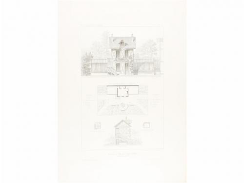 1881-1880 ca. GRABADO. (ARQUITECTURA). BOUSSARD, J.:. PETITE