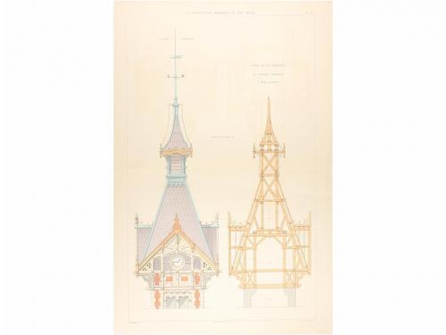 1880 ca. GRABADO. (ARQUITECTURA). ALPHAND, M.; FERRAND, J.:.