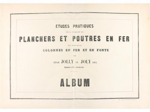 1863. LIBRO. (ARQUITECTURA). JOLLY, CÉSAR ET JOLY FILS:. ETU