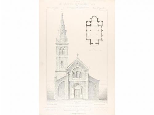 1874-1877. GRABADO. (ARQUITECTURA). WULLIAM & FARGE. LE RECU