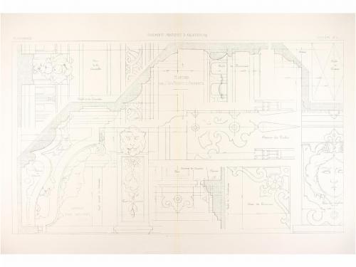 1880 ca. GRABADO. (ARQUITECTURA). FONTEYNE, J.:. DOCUMENTS P