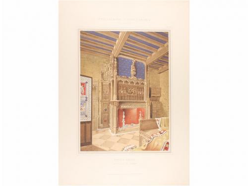 1880 ca. GRABADO. (ARQUITECTURA). PLANAT, P.:. HABITATIONS P