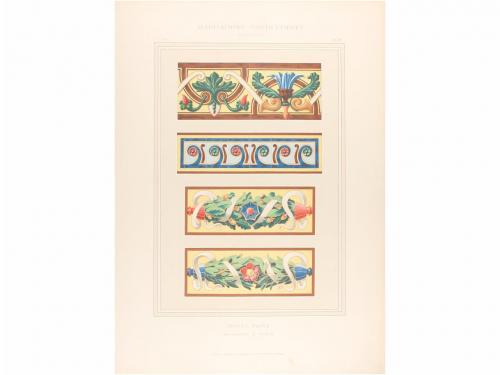 1880 ca. GRABADO. (ARQUITECTURA). PLANAT, P.:. HABITATIONS P