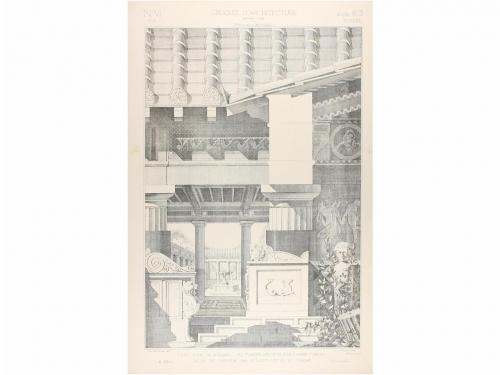 1866-1887. REVISTA. (ARQUITECTURA). INTIME CLUB. CROQUIS D'A