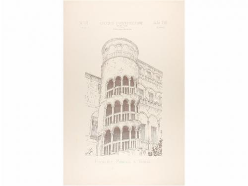 1866-1887. REVISTA. (ARQUITECTURA). INTIME CLUB. CROQUIS D'A