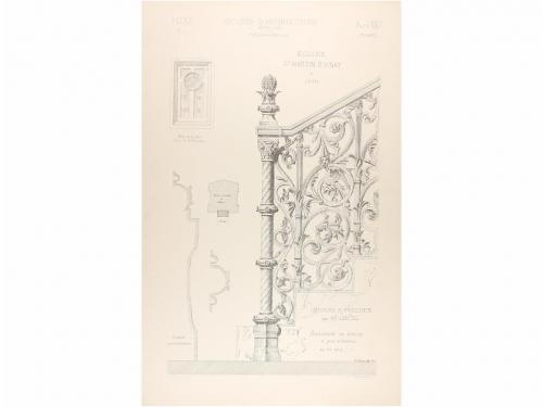 1866-1887. REVISTA. (ARQUITECTURA). INTIME CLUB. CROQUIS D'A