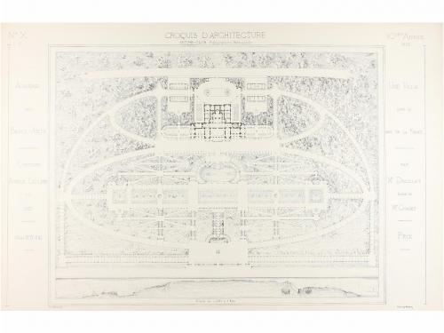 1866-1887. REVISTA. (ARQUITECTURA). INTIME CLUB. CROQUIS D'A