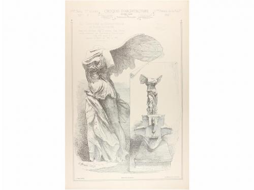 1866-1887. REVISTA. (ARQUITECTURA). INTIME CLUB. CROQUIS D'A