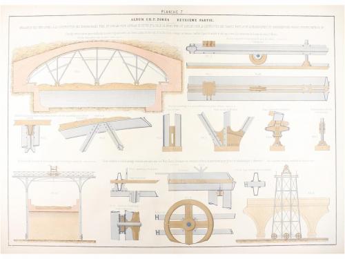 1863. LIBRO. (ARQUITECTURA). ZORÈS, FERDINAND:. ALBUM. Deuxi