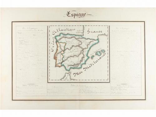 s. XIX. MANUSCRITO. (ATLAS HISTÓRICO). TABLEAUX ET CARTES. A