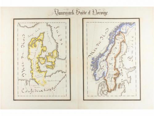 s. XIX. MANUSCRITO. (ATLAS HISTÓRICO). TABLEAUX ET CARTES. A