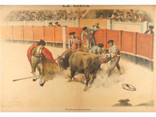 1888-1893. REVISTA. (TAUROMAQUIA). LA LIDIA. Revista semanal