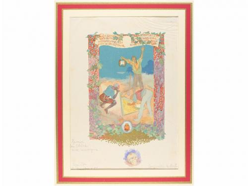 [1925]. GRABADO. (BIBLIOFILIA-LITERATURA). ROCHEGROSSE, GEOR