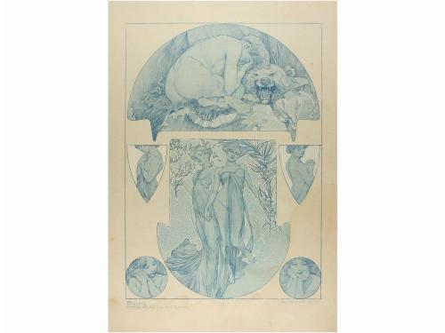 1905 ca. GRABADO. (MODERNISMO-MUCHA). MUCHA, ALPHONSE MARIE: