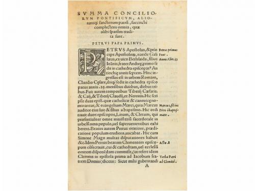 [1549]. LIBRO. (RELIGIÓN). CARRANZA, BARTOLOMÉ:. SUMMA CONCI