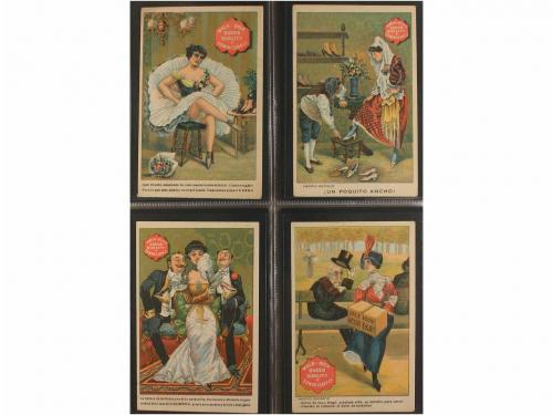 1900 ca. POSTALES. (COLECCIONISMO). CONJUNTO DE 243 CROMOS Y