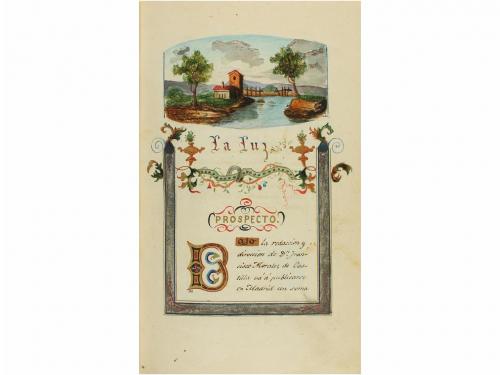 1844 Y 1845. MANUSCRITO. (ARTE). MORALES DEL CASTILLO, FRANC