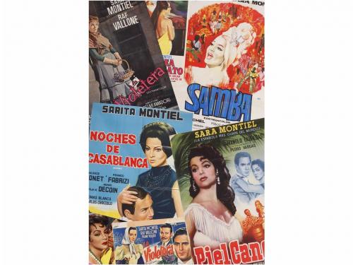 S. XX. COLECCIONISMO. SARA MONTIEL. LOTE DE CARTELES, PROGRA