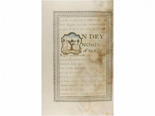 1789. MANUSCRITO. (EJECUTORIA). PROCESO Y REAL CARTA EXECUTO