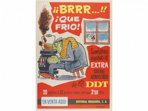 1951. COLECCIONISMO. (TEBEO). EL DDT (Bruguera). 3 carteles