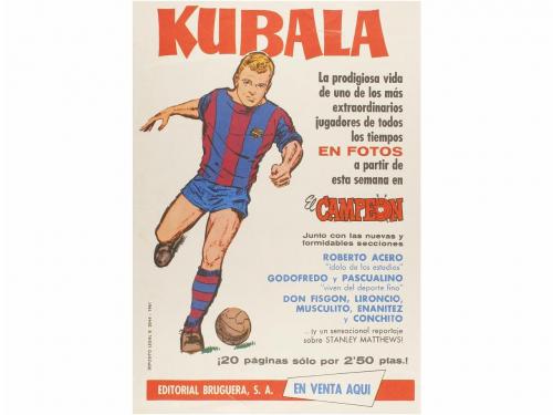 1961-1964. CARTEL. (CÓMIC). PULGARCITO Y EL CAMPEÓN (Bruguer