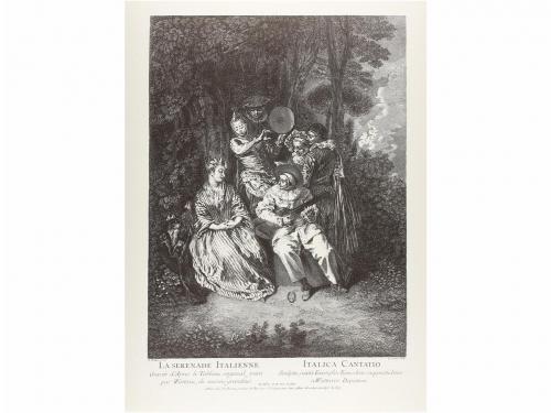 1972. LIBRO. (ARTE). FERRE, JEAN:. WATTEAU. Ouvrage publié s