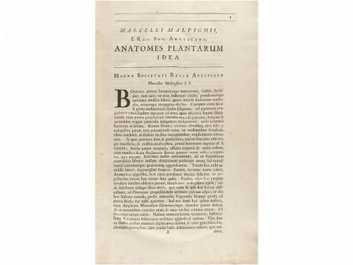 1686. LIBRO. (CIENCIAS). MALPIGHII, MARCELLI:. OPERUM [ANATO