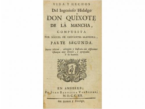 1719. LIBRO. (CERVANTINA). CERVANTES SAAVEDRA, MIGUEL DE:. V