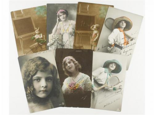 1913. MANUSCRITO. CONJUNTO DE 32 CARTAS POSTALES DE F. FRANC