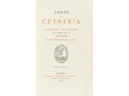 1877-1882. LIBRO. (CAZA). BIBLIOTECA VENATORIA DE GUTIERREZ 