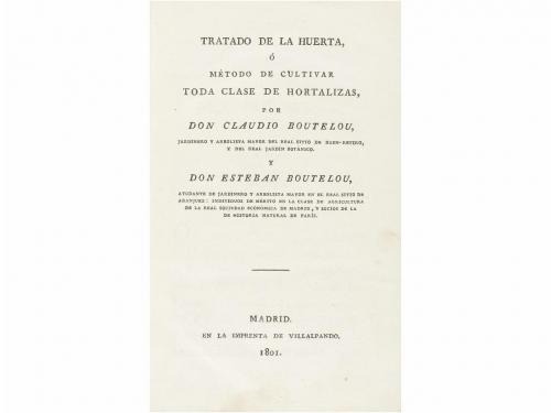 1801. LIBRO. (CIENCIAS-BOTÁNICA). BOUTELOU, CLAUDIO; BOUTELO