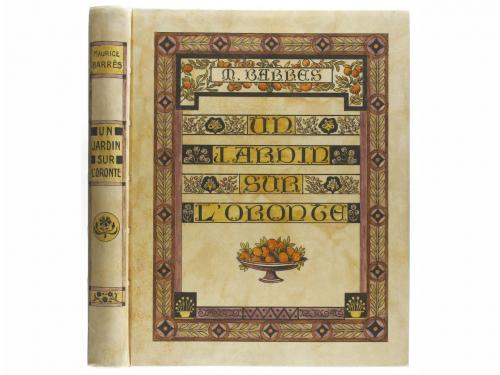 1927. LIBRO. (BIBLIOFILIA). BARRES, MAURICE:. UN JARDIN SUR