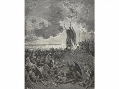 1886. LIBRO. (BIBLIOFILIA). MILTON, JOHN; DORÉ, GUSTAVO:. EL