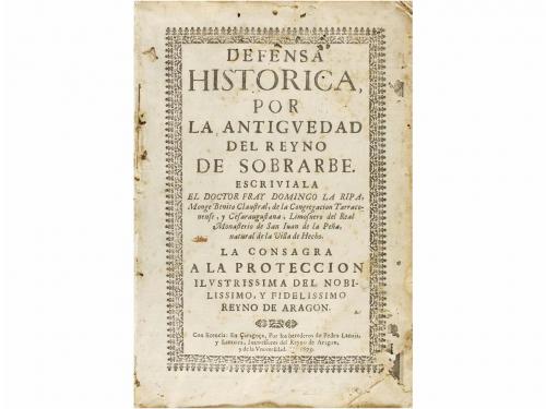1675. LIBRO. (HISTORIA-ARAGÓN). LA RIPA, FRAY DOMINGO:. DEFE