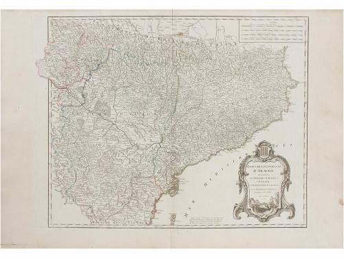1751-1752. MAPA. (CORONA CASTILLA Y ARAGÓN). VAUGONDY, ROBER