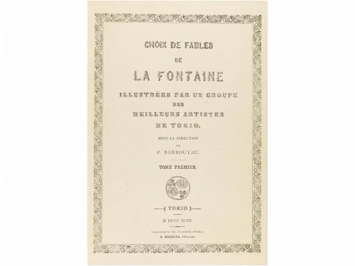 1894. LIBRO. (ARTE). LA FONTAINE:. CHOIX DE FABLES DE LA FON