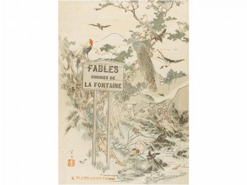 1894. LIBRO. (ARTE). LA FONTAINE:. CHOIX DE FABLES DE LA FON