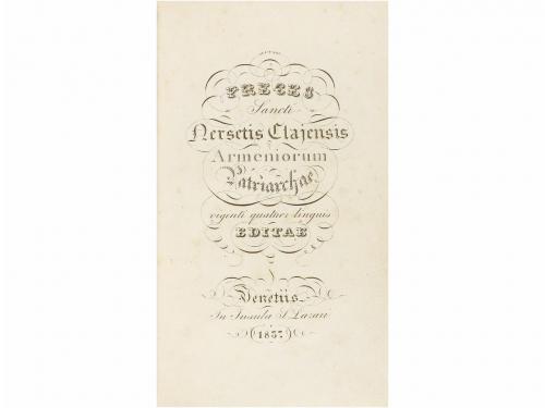 1837. LIBRO. (BIBLIOFILIA- TIPOGRAFÍA]). NERSETIS CLAJENSIS,