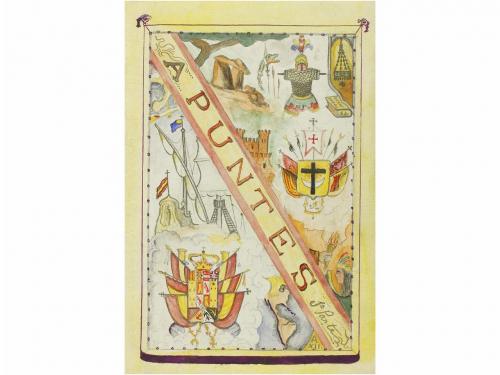 1885. MANUSCRITO. [HISTORIA]. POMAR Y FUSTER, JAIME:. APUNTE