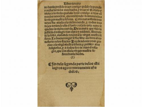 1552. LIBRO. (LITERATURA). [GÓTICO] [TAIX, JERÓNIMO]:. [INST