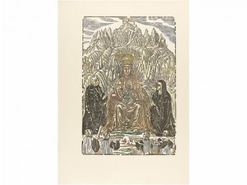 1947-1948. LIBRO. [BIBLIOFILIA]. AMADES, JOAN:. XILOGRAFIES