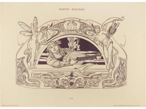 1900 ca. GRABADO. (ARTE). WIEGAND, MARTÍN:. FIGURALE FLÄCHEN