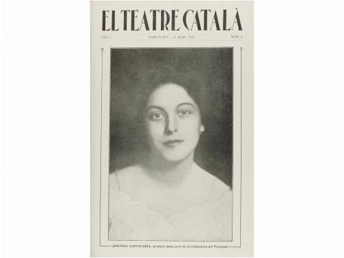 1912-1917. REVISTA. EL TEATRE CATALÀ. ANY I. NÚM. 1 - ANY VI