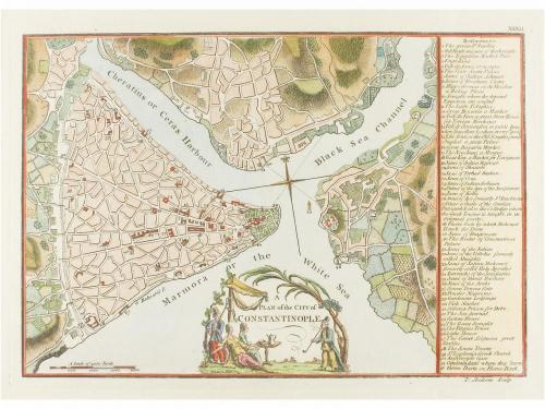 s. XVIII. MAPA. (PLANOS). ANDREWS, JOHN:. PLAN OF THE CITY O