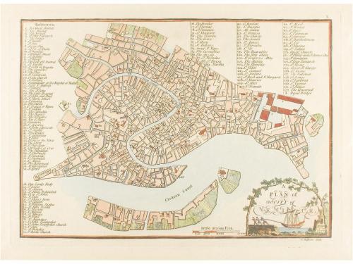s. XVIII. MAPA. (PLANOS). ANDREWS, JOHN:. PLAN OF THE CITY O