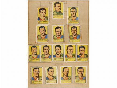1940. CROMOS. (FUTBOL). GRAN LOTE DE ÁLBUMS DE CROMOS DE FUT