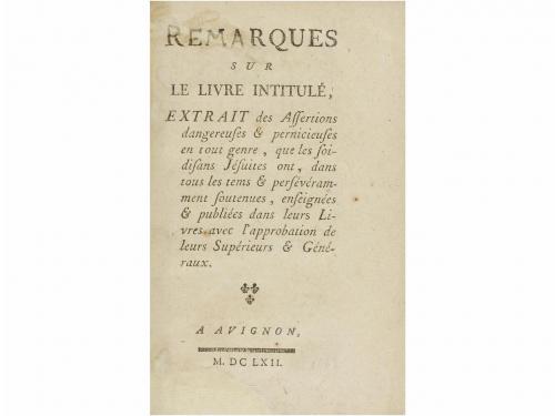 1662. LIBRO. (HUMANIDADES-ENCUADERNACIÓN). REMARQUES SUR LE